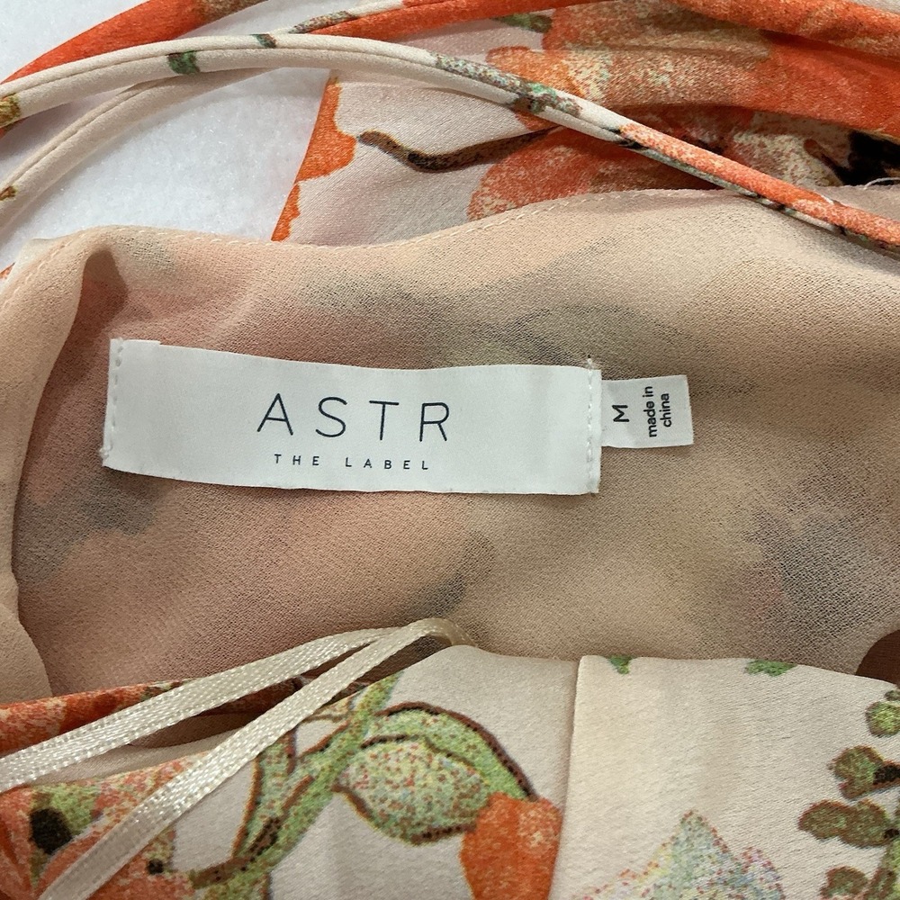 ASTR Label Gaia Slip Dress Floral Satin Midi Strappy M City CBK Wedding Guest - Picture 14 of 15